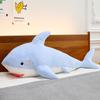 New shark throw pillow big shark doll ocean plush toy sleeping doll gift