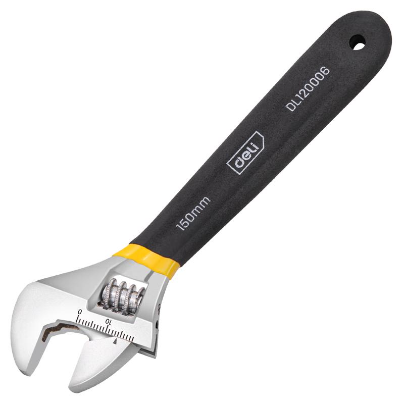 Deli Plastic Handle Adjustable Wrench