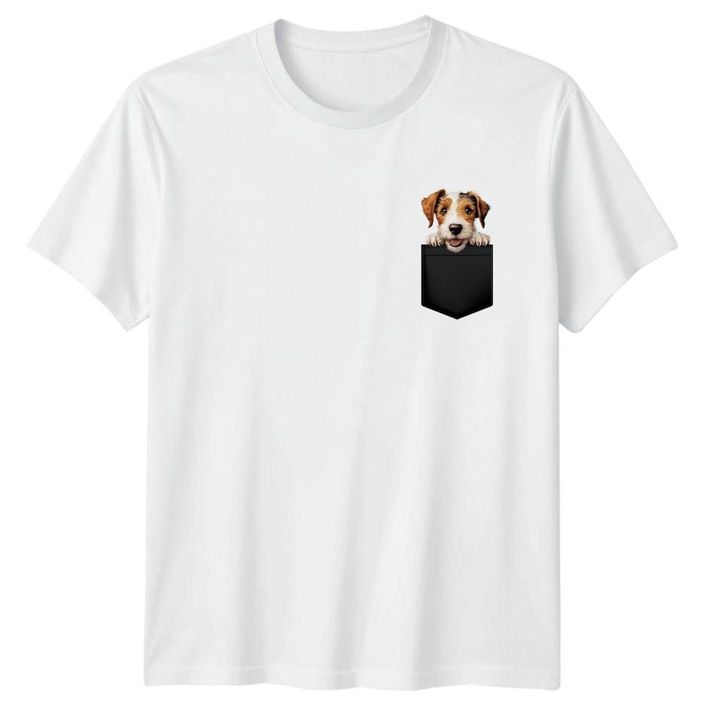 Terrier Puppy Pocket Dogs Animals Unisexs TShirt Unisexs Tee Graphic Unisex Top S