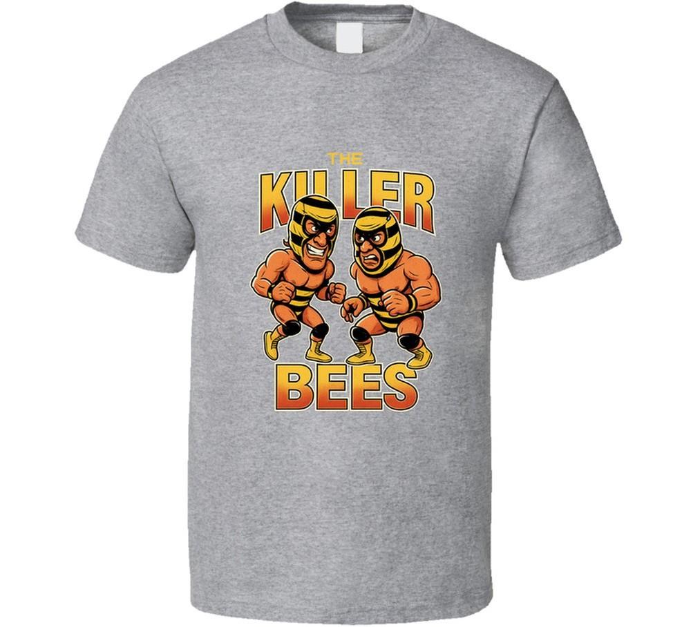 Футболка унисекс с карикатурой на легенду рестлинга The Killer Bees Retro S