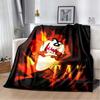Fun Cartoon Tasmanian Devil Warm and Cozy Flannel Blanket—Ideal for Bedrooms, Sofas, Beds, Seats, Picnics, and Travel
