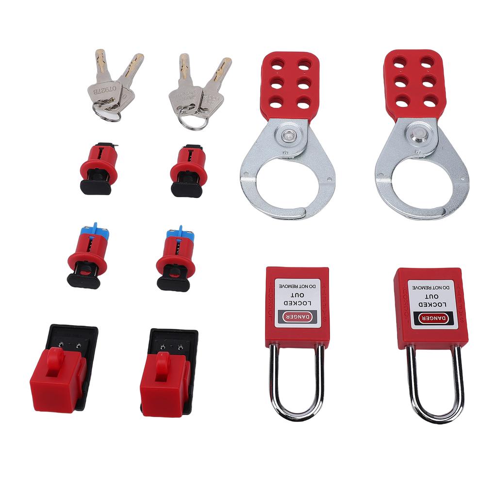 Electrical Lockout Tagout Kit Clamp On Circuit Breaker Lock Device for Industrial Energy Isolation