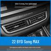 BYD Song Max 21-22 Kohlefaser Mittelkonsolenaufkleber - Gebürstet Schwarz Innenraumverkleidung
