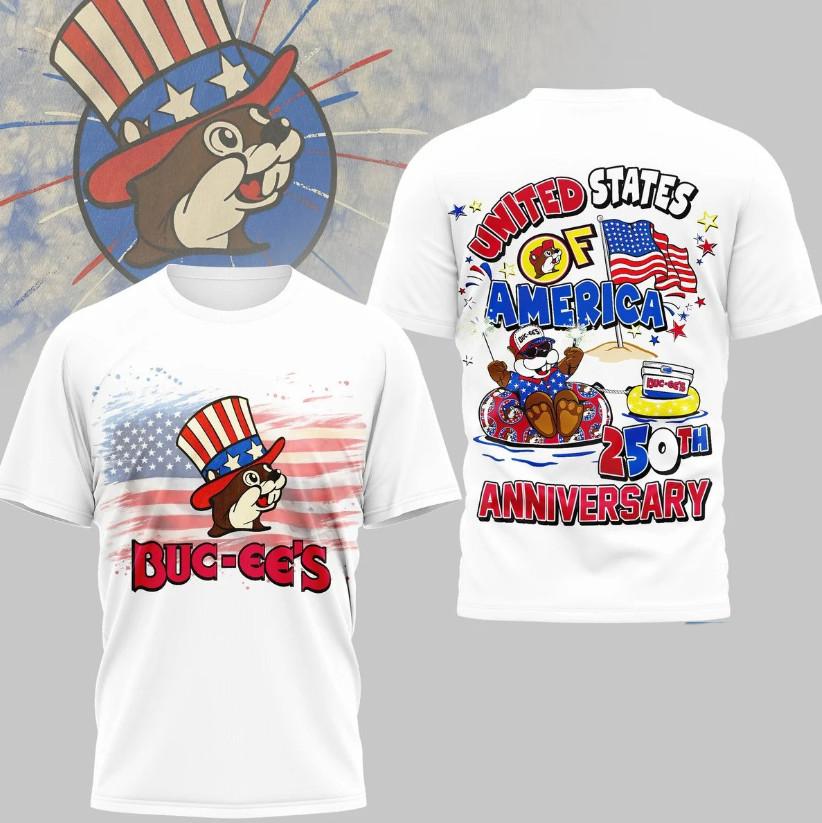 Bucee’s United States Of America 250th Anniversary TShirt E059 Unisex T-Shirt XXL