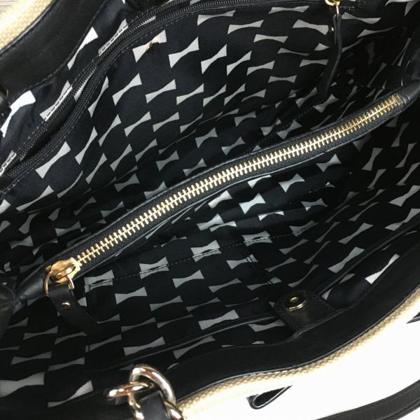 Kate Spade Tote Bag Beige Ribbon Logo(USED)