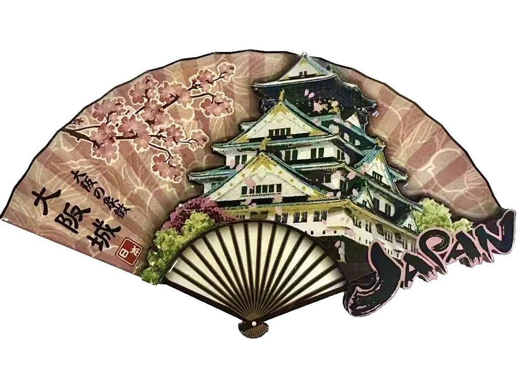 Japanese Epoxy Wood Refrigerator Magnets - Cute Cartoon Cultural Souvenirs, Soft Magnetic