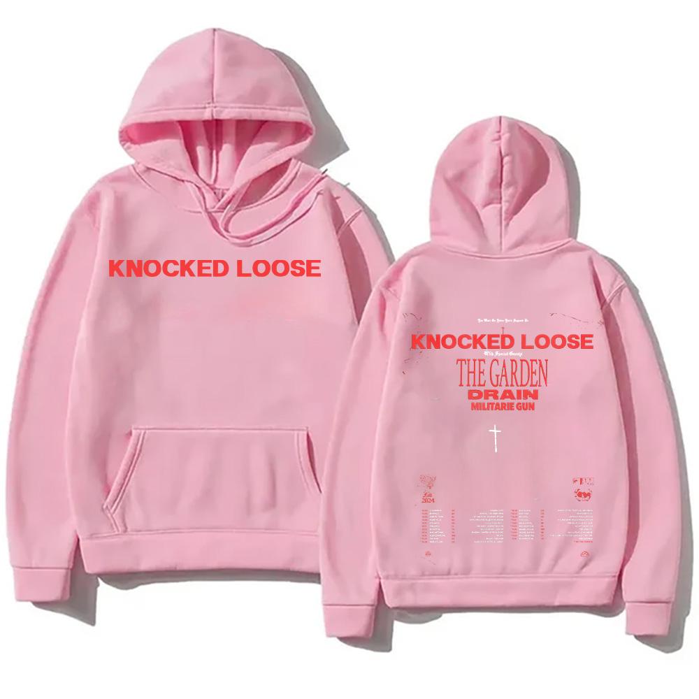 New Metal Music Hoodies Knocked Loose The Garden Drain Militarie Gun Tour Streetwear Fashion Long Sleeve High Street Pullovers