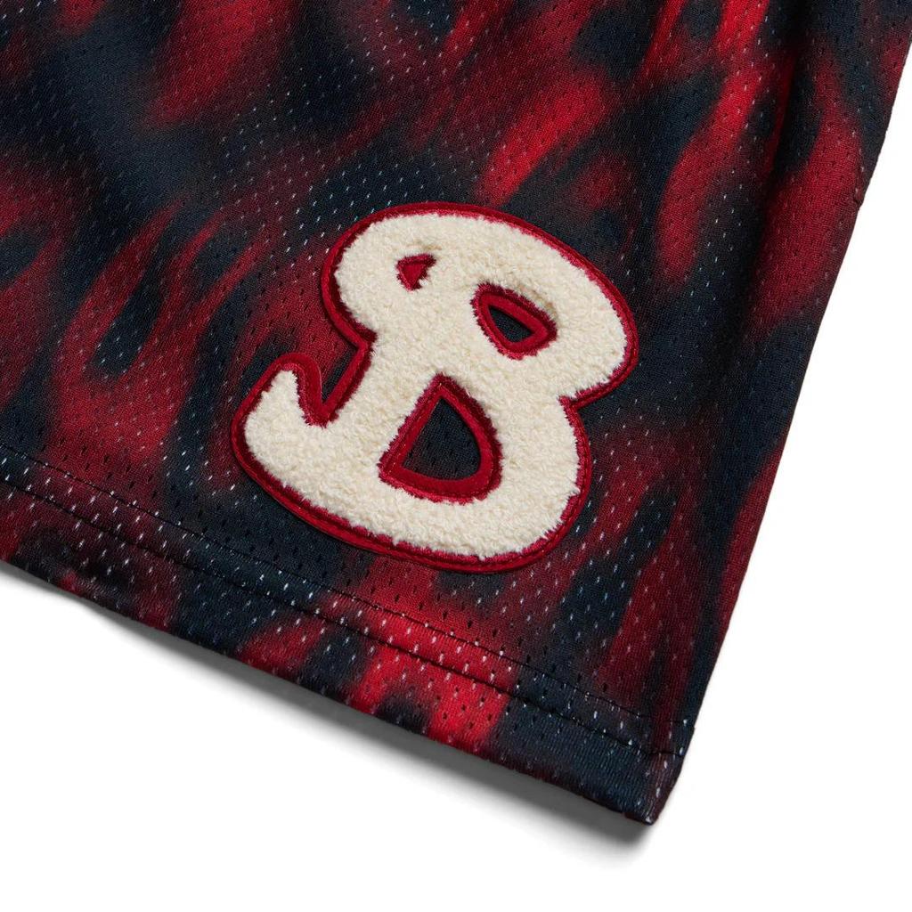 BKTSQD American Trend Ghost Style Men's Quick-Dry Mesh Basketball Shorts