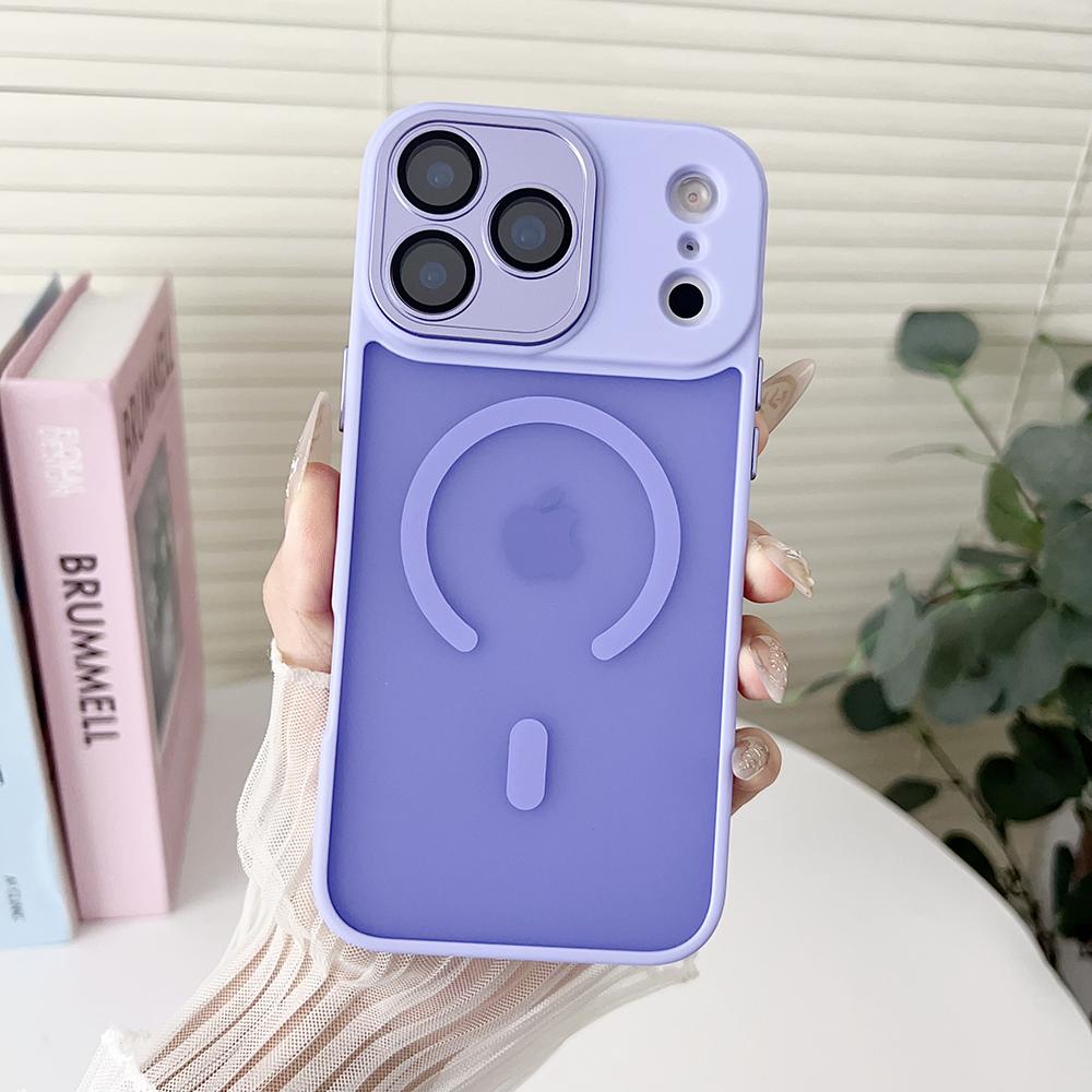 Luxus Panzer Stoßfest Magnetisch fürMagsafe Hülle für iPhone 17 pro Max plus Kabelloses Laden Kompatibel Matt Durchscheinend PC Capa