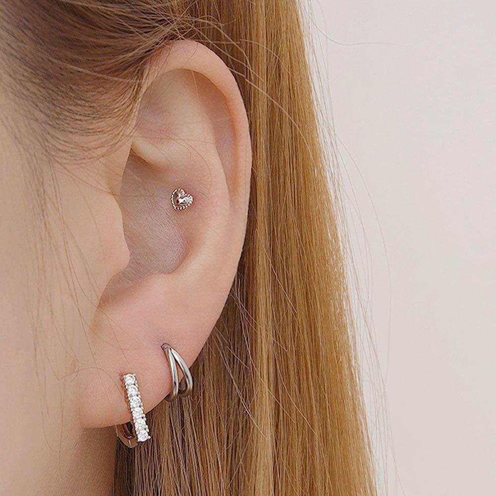 (1+1) Fashion Something Ring Piercing One Side Sale
