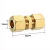 Brass Brass Compression Fitting 1/8" 3/16" 1/4" 5/16" 3/8" 1/2" Straight Coupling  Gas System