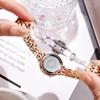 Fashion Light Luxury Gypsy Full Diamond Ladies Alloy Waterproof Quartz Stainless Steel Watch