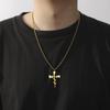 Teamer Crossed Thorns Rose Necklace Stainless Steel Jewelry For Women Men Box Chain Romantic Accessories Gothic Style Gift