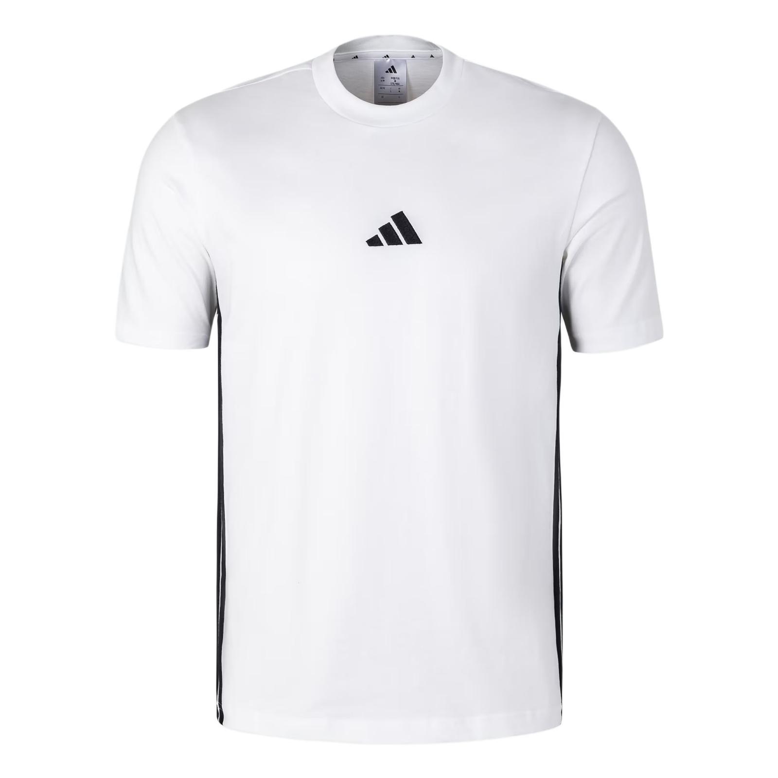 

Adidas Essential SINGLE JERSEY T-Shirt Men s White/Black JY8563 XL