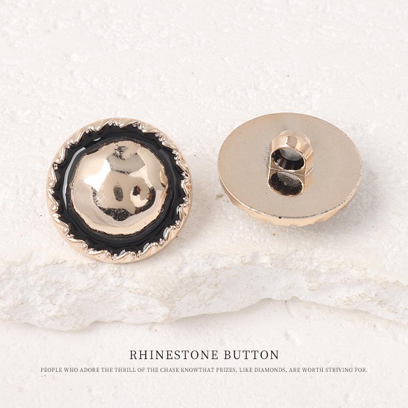 

5pcs Plastic Pearl Point Oil Button Coat Trench Coat Pajamas Decorative Buttons Sweater Cardigan Jacket High Buttons 6#18mm