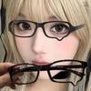 No Lenses Anime Tears Glasses Frame Black Frame Dripping Tears Glasses  Halloween Costume