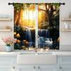 2pc,  Drapes Nature Scenery Versatile Fabric,Without Electricity Family Party Decoration for Holiday Decorations