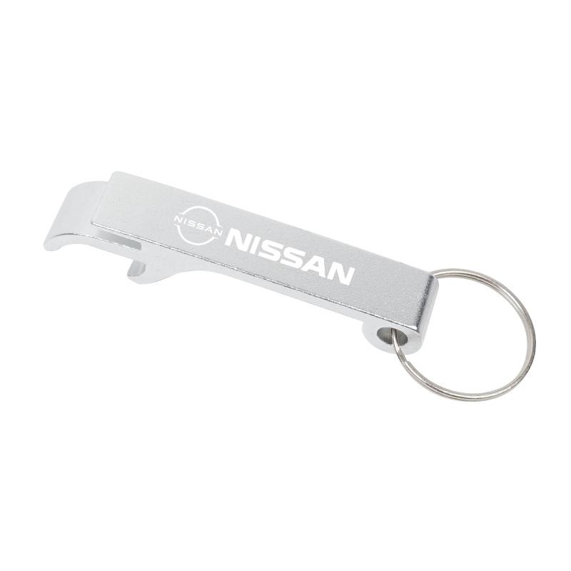 CBKSJY1 2-in-1 Car Keychain Portable Beer Bottle Opener Party Gift For Nissan Sylphy N7 Qashqai J11 Teana Note Navara Juke Tiida X-trail