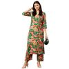 Gosriki Women' Cotton Blend Straight Printed Kurta With Palazzo (Chinki GreenNwGs Green Medium)