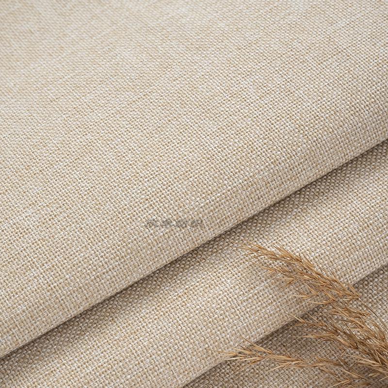 Coarse Plain Linen Fabric: Soft Upholstery, Car Seat, Chair Cushion, Tablecloth, Imitation Linen Cover