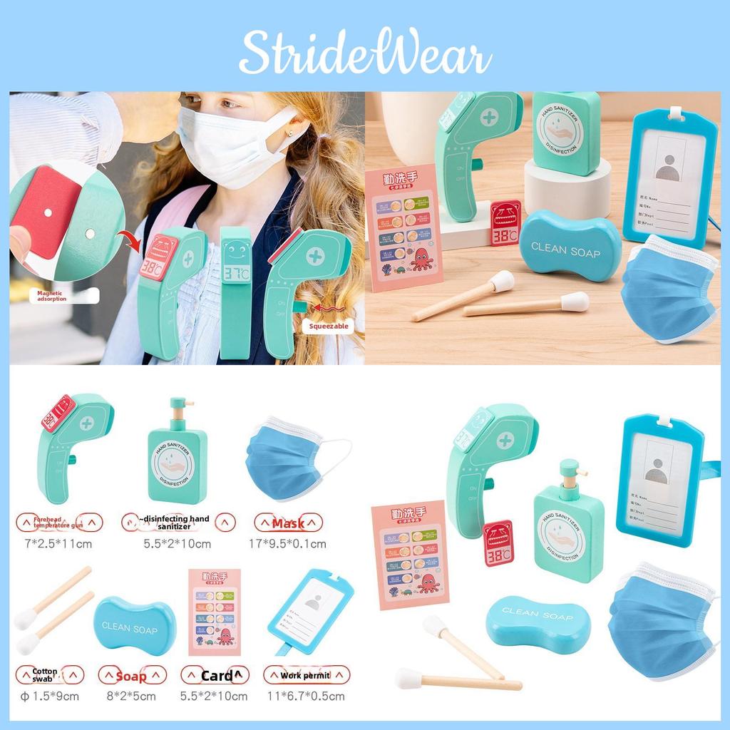 Child Care Health Pretend Kit Wooden Medical Interactive Learning Parent Bonding