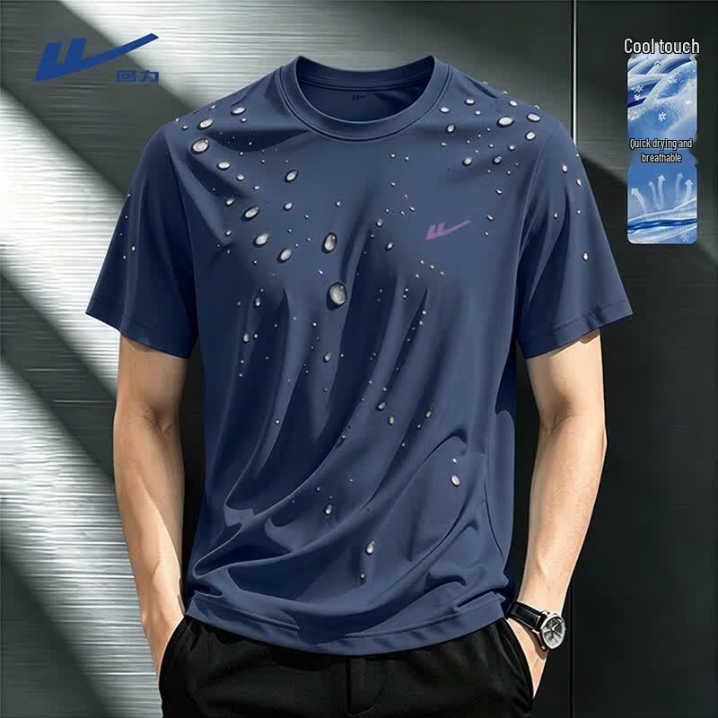 Warrior Men's Summer Ice Silk Loose Fit Short Sleeve T-Shirt