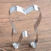 2pcs 3D Tooth Shape Cookie Cutter Stainless Steel Biscuit Tools Baking Cookies Molds Kitchen Cake Decorating Bakeware