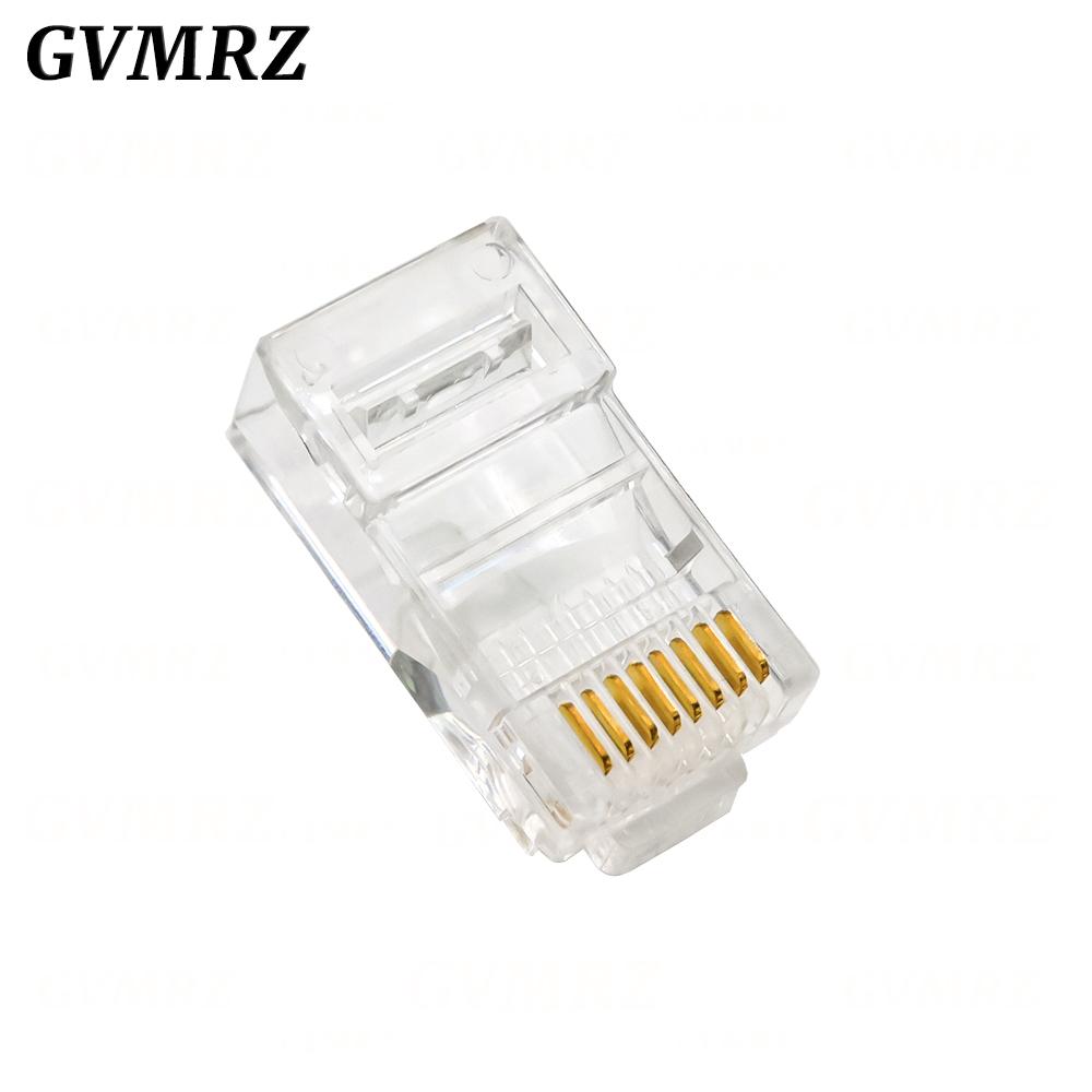 4Pin 6Pin 8Pin Cable End Connectors Plugs telephone connector internet connector RJ9 4P4C RJ11 6P4C 6P6C RJ45 8P8C Crystal
