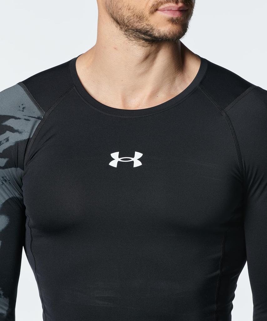 UA HG ARMOUR LS NOVELTY Black SM [Under Armour]
