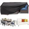 Courtyard Furniture Cover, Rectangular Outdoor Table Cover, Suitable for Terraces, Balcony, Gardens