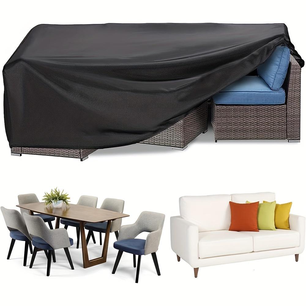 Courtyard Furniture Cover, Rectangular Outdoor Table Cover, Suitable for Terraces, Balcony, Gardens