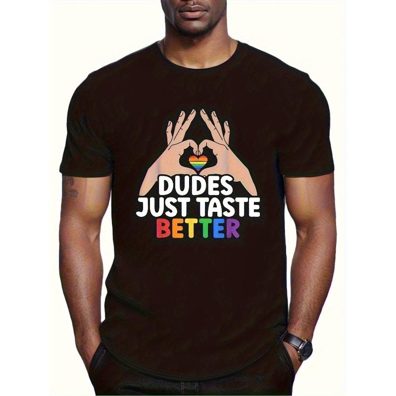 

European sizes Men S Short-Sleeve Round Neck T-Shirt, Rainbow Pride T-Shirt - a Creatively Designed Round Neck Tee with Cool Color Patterns S чёрный