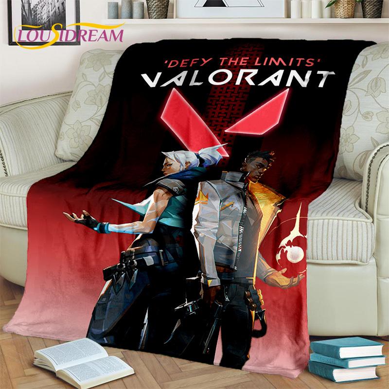 Cartoon Game VALORANT Gamer 3D Blanket,Soft Throw Blanket for Home Bedroom Bed Sofa Picnic Travel Office Rest Cover Blanket Kids