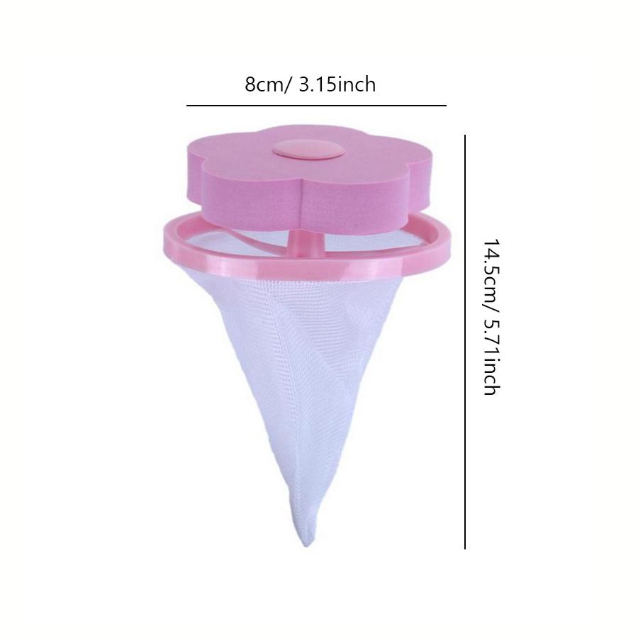 Floating Washing Machine Lint Filter Bag, Reusable Hair Fur Catcher Bag for Lint & Fuzz Removal, Laundry Cleaning Accessory