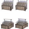 Supermarket Multi-Layer Detachable Display Rack for Bulk Dried Fruits, Grains, Candy, and Biscuits.