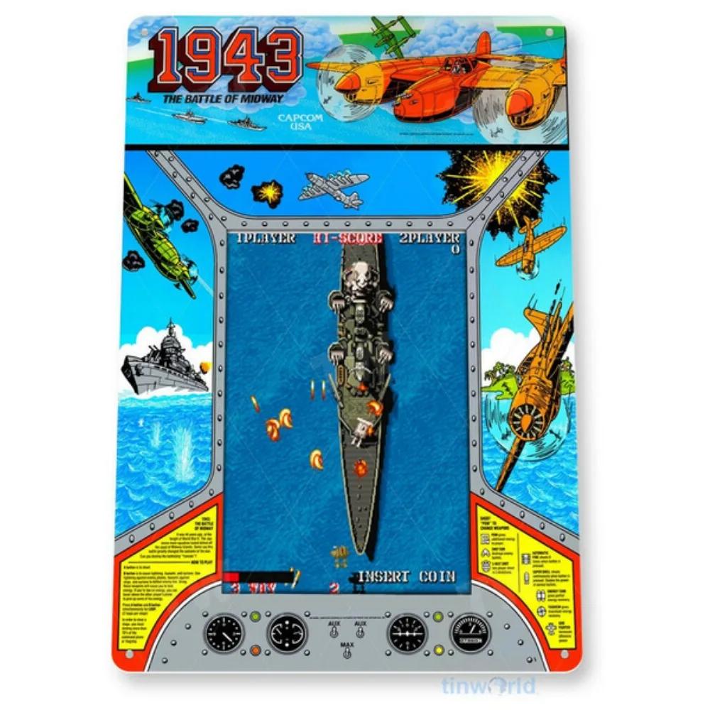 Arcade Game Reproduction Metal Sign Vintage Wall Plates Decor Retro Metal Poster Wall Tin Plates