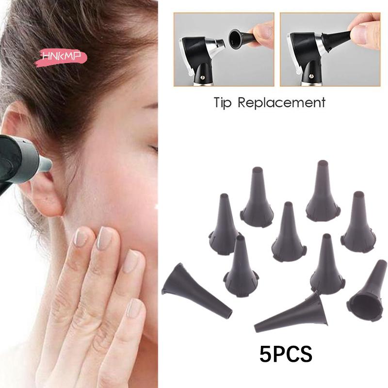 5Pcs Medical Grade Reusable Otoscope Tips Non-Disposable Ear Inspection Nozzle Specula Cone Accessory Parts for Otoscopes