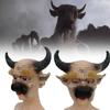 Terrifying Bull Demon King Latex Mask Ideal For Halloween Celebrations And Events