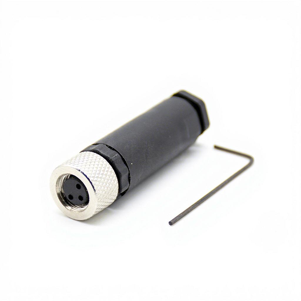 M8 Connector 3 4 5 8 Pin Plastic Shell Circular Plug Socket Male Female Sensor