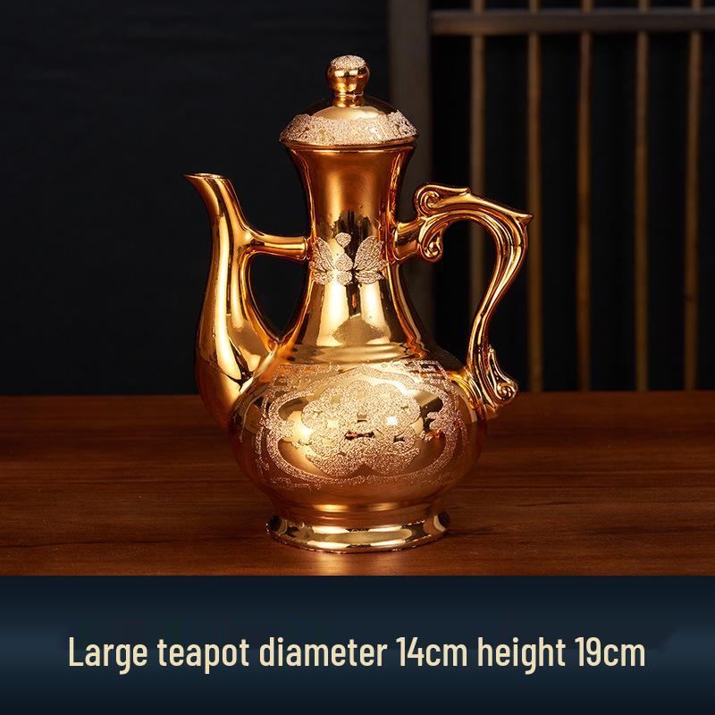 Buddhist Household Ceramic Offering Set: Incense Burner, Water Cup, Fruit Plate, Vase