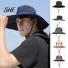 Tragbare Sommerkappe Unisex Sonnenhut, Atmungsaktiver Breiter Rand Fischerei Outdoor Fischerhut UV-Schutz für Männer Frauen Wandern Reisen Packbar Strand