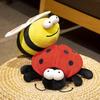Cute funny insects little bee doll plush toy seven star ladybug doll children soothing rag doll gift