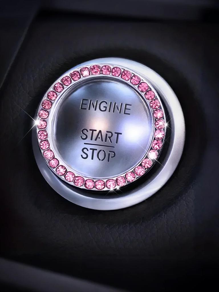 The car push-start button crystal decoration is an interior accessory designed to enhance the sophistication of the car interior