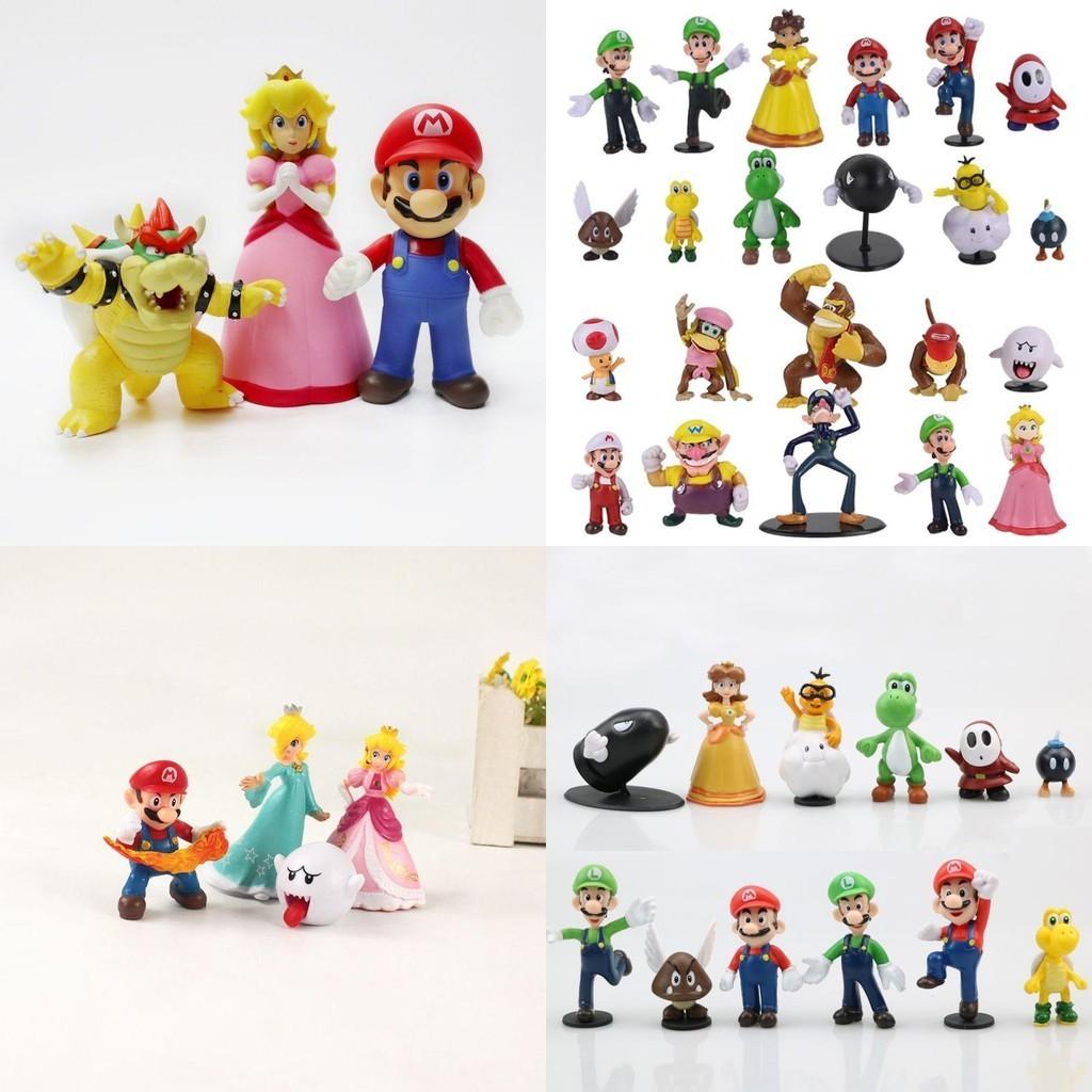Superleuke Super Mario actiefiguurtjesset voor je verzameling en als decoratie in huis.