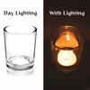 1Pcs Premium Clear Tealight Candle Holders for Wedding, Holiday and Home Decor