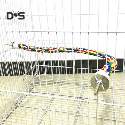 Bird Parrot Chewing Bar Swing Hanging Climbing Perch Cage Play Bite Toy