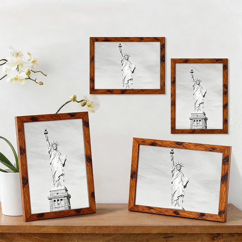 1 Stück mit Ständer Dokumente Fotorahmen Büro Posterrahmen mit Plexiglasfenster Schlankes Foto Mehrere Optionen verfügbar