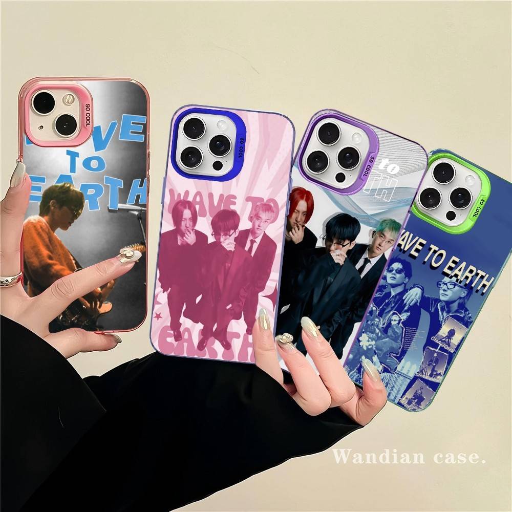 W-Wave To Earth Band Phone Case For IPhone 17 16 15 14 13 Pro Max Plus Matte Color Back Cover