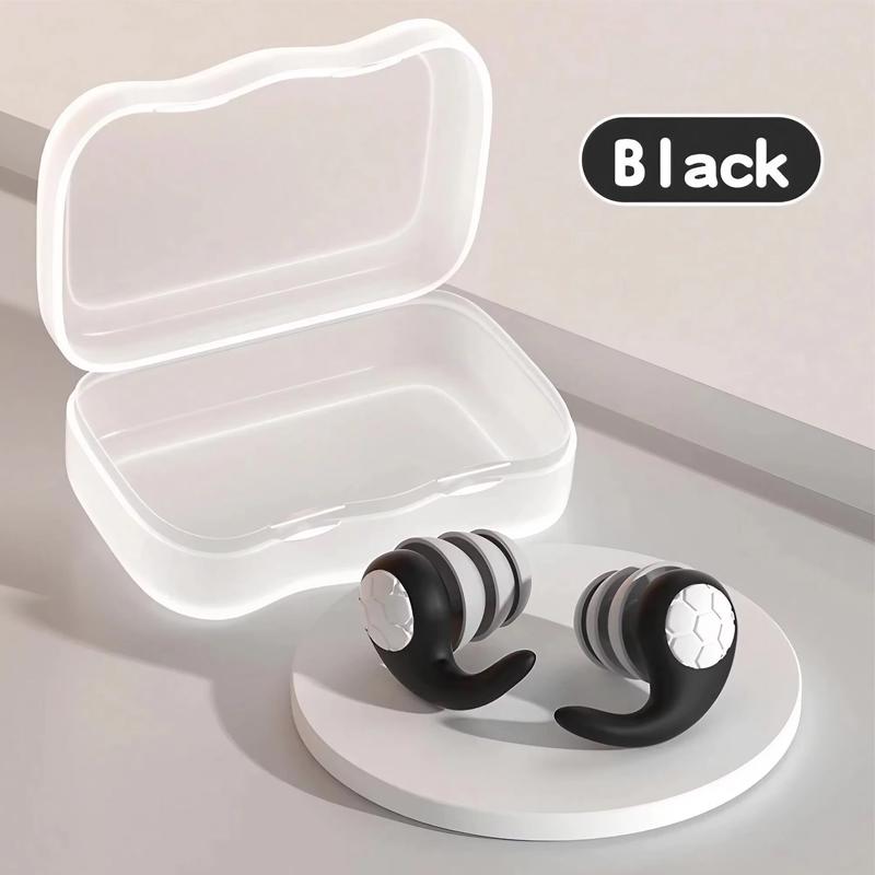 1 par de protetores auriculares de silicone macio - cancelamento de ruído, à prova d'água, ajuste confortável, para dormir, nadar, criando um ambiente silencioso