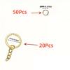 20/48cs/Lot Keychain Open Jump Rings Jewelry Making Accessories Kits for DIY Key Chain Key Ring Pendants